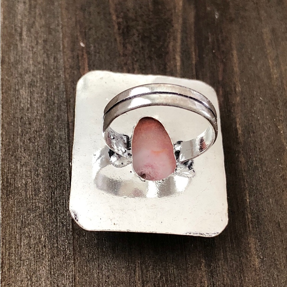 Pink Solar agate ring - Picture 3 of 5